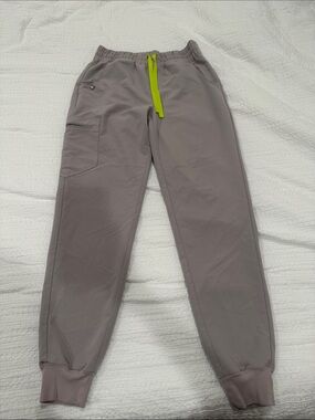 Figs Jogger Pants with Lime Drawstring